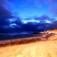 tynemouth Longsands covered in snow photo